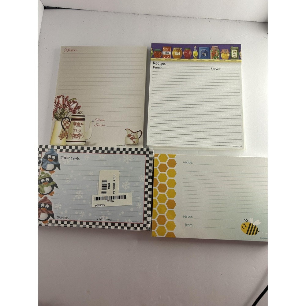 Current Recipe Cards Stationery Set Fun Curiosity Kitchen Designs Multicolor